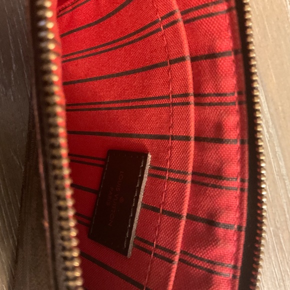 LOUIS VUITTON Damier Ebene Neverfull MM GM Pochette - Picture 3 of 6